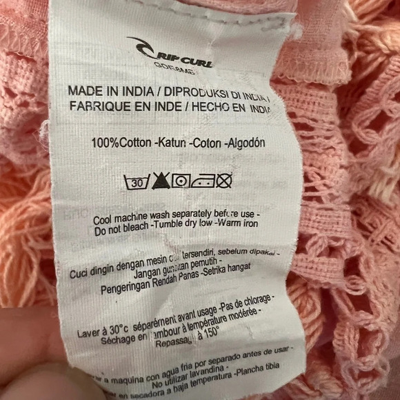 Rip Curl Women's Venture Dress Peach Size Small EUC - Picture 5 of 6